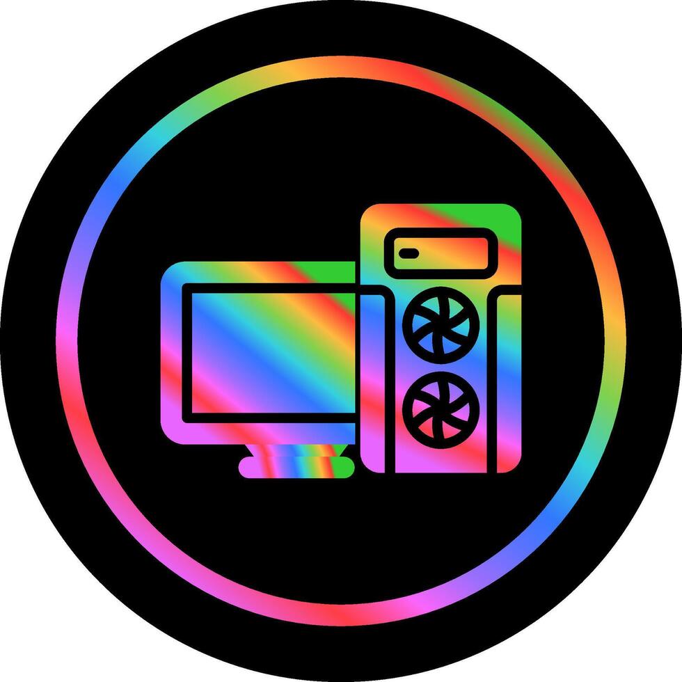 Gaming Pc Vector Icon