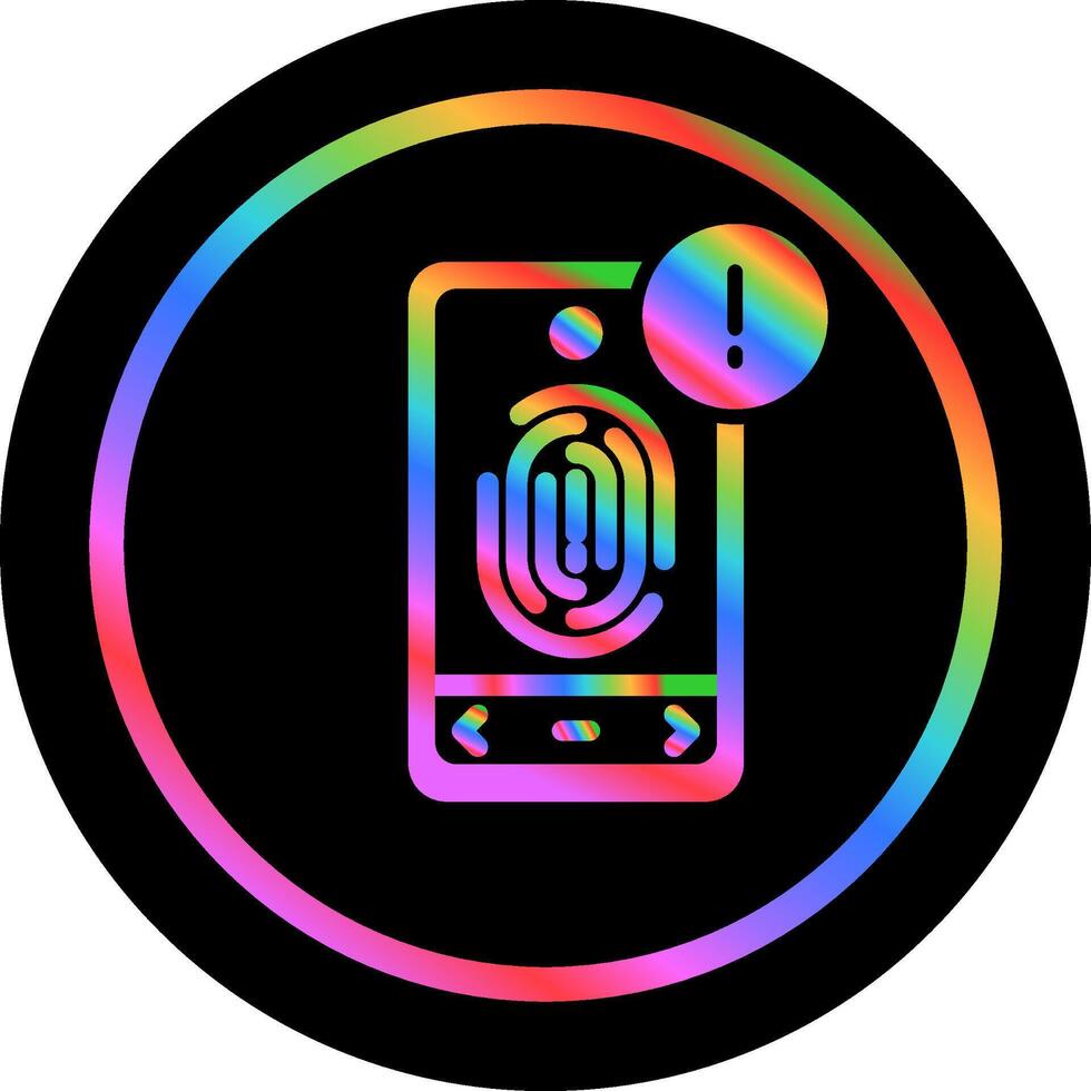 Biometric Identification Vector Icon