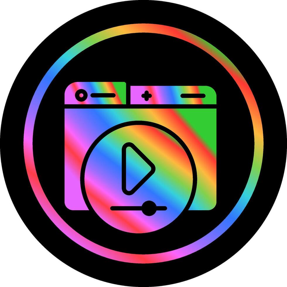 Video Player Vector Icon