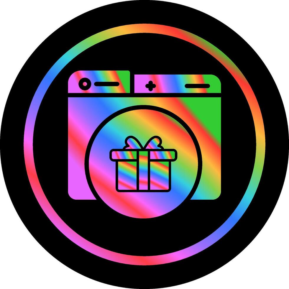 icono de vector de regalo