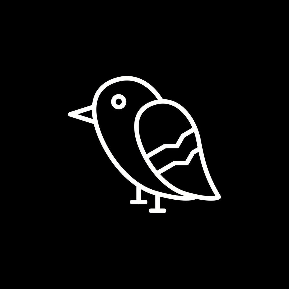 icono de vector de pájaro