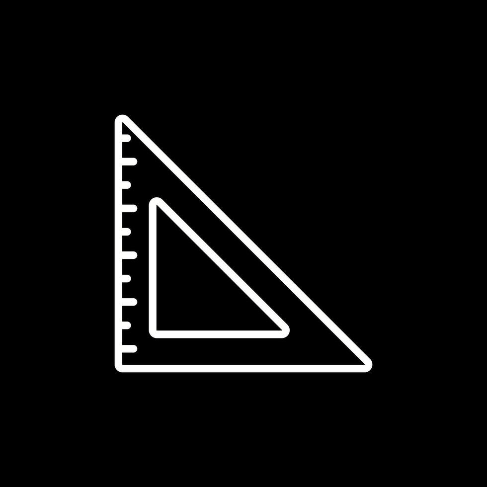 Triangular Ruler Vector Icon
