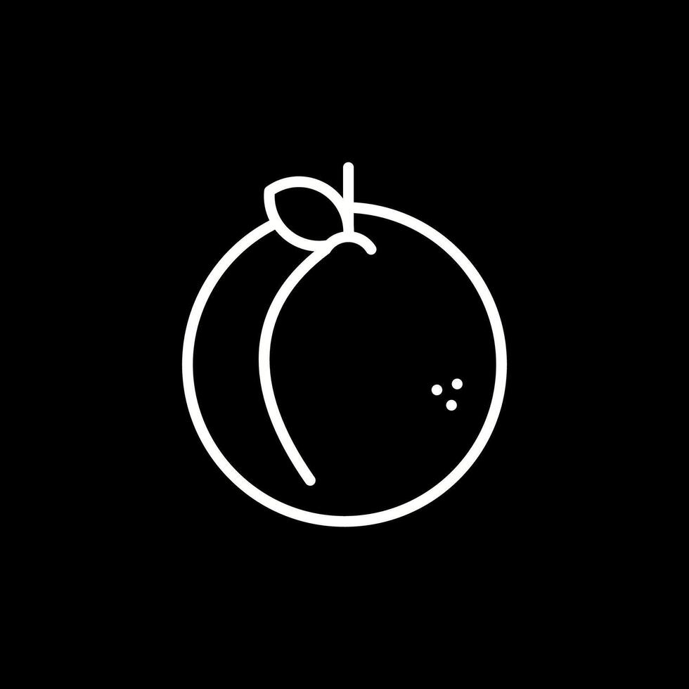 Peach Vector Icon
