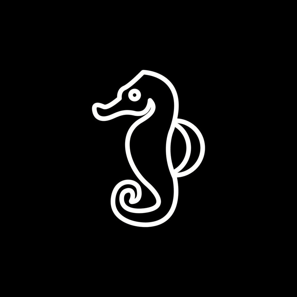 Seahorse Vector Icon