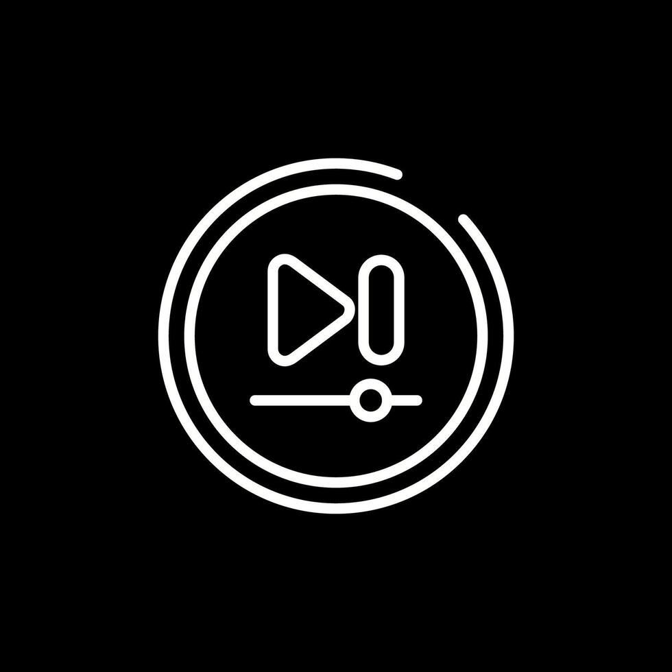 Video Next Track Button Vector Icon