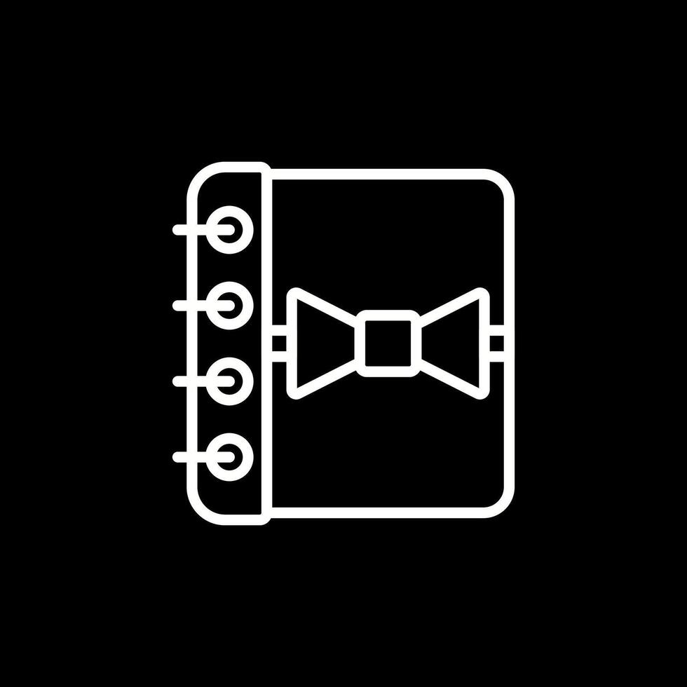 Notebook with Ribbon Vector Icon