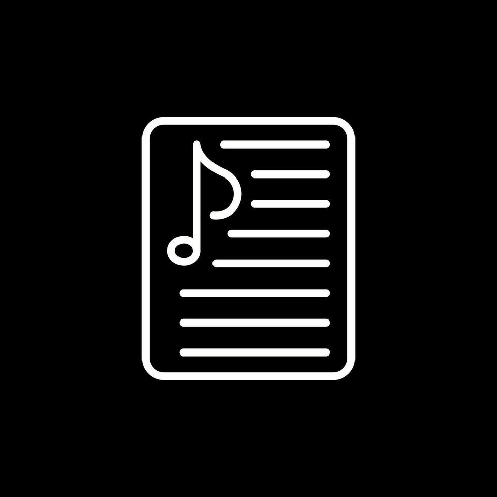 Music Playlist Vector Icon