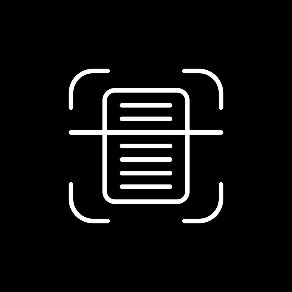 Document Scanning Vector Icon