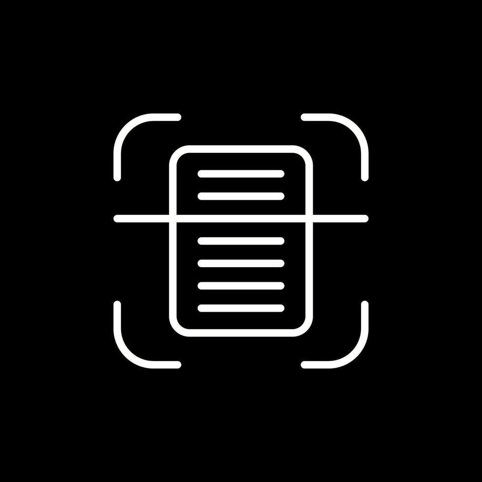 Document Scanning Vector Icon