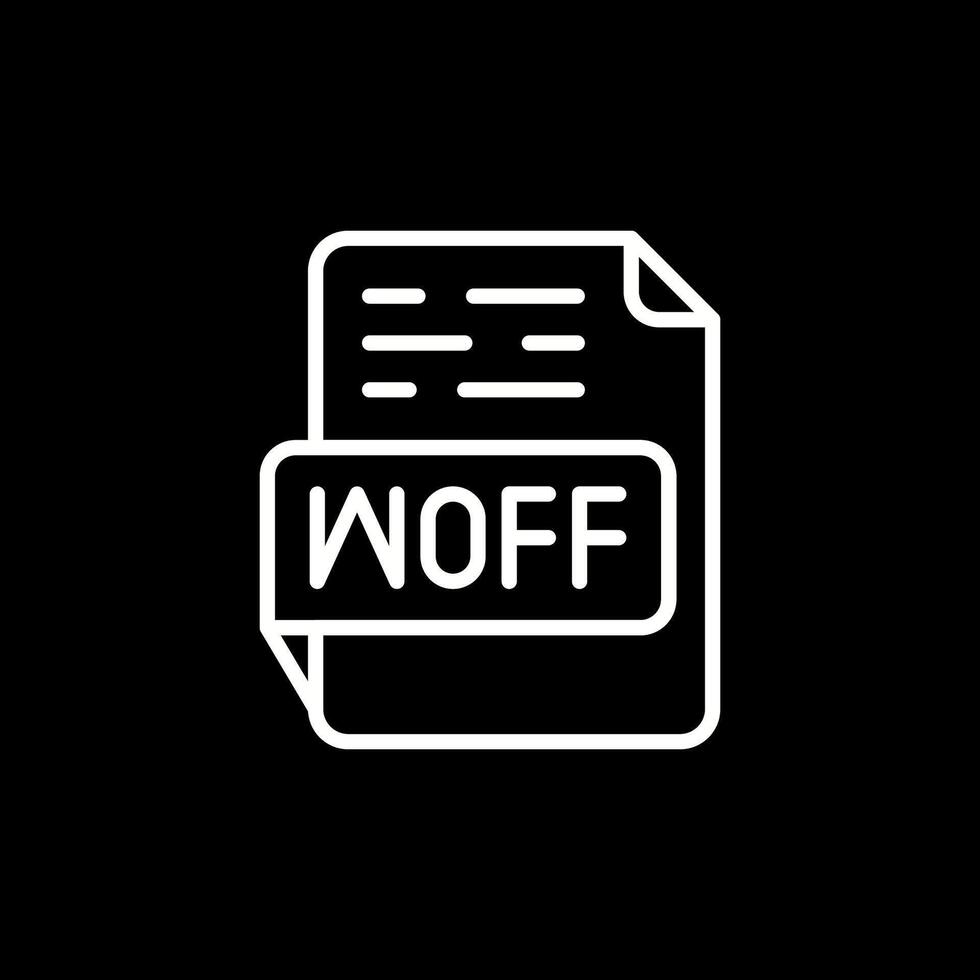 WOFF Vector Icon