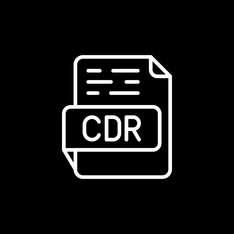 CDR Vector Icon