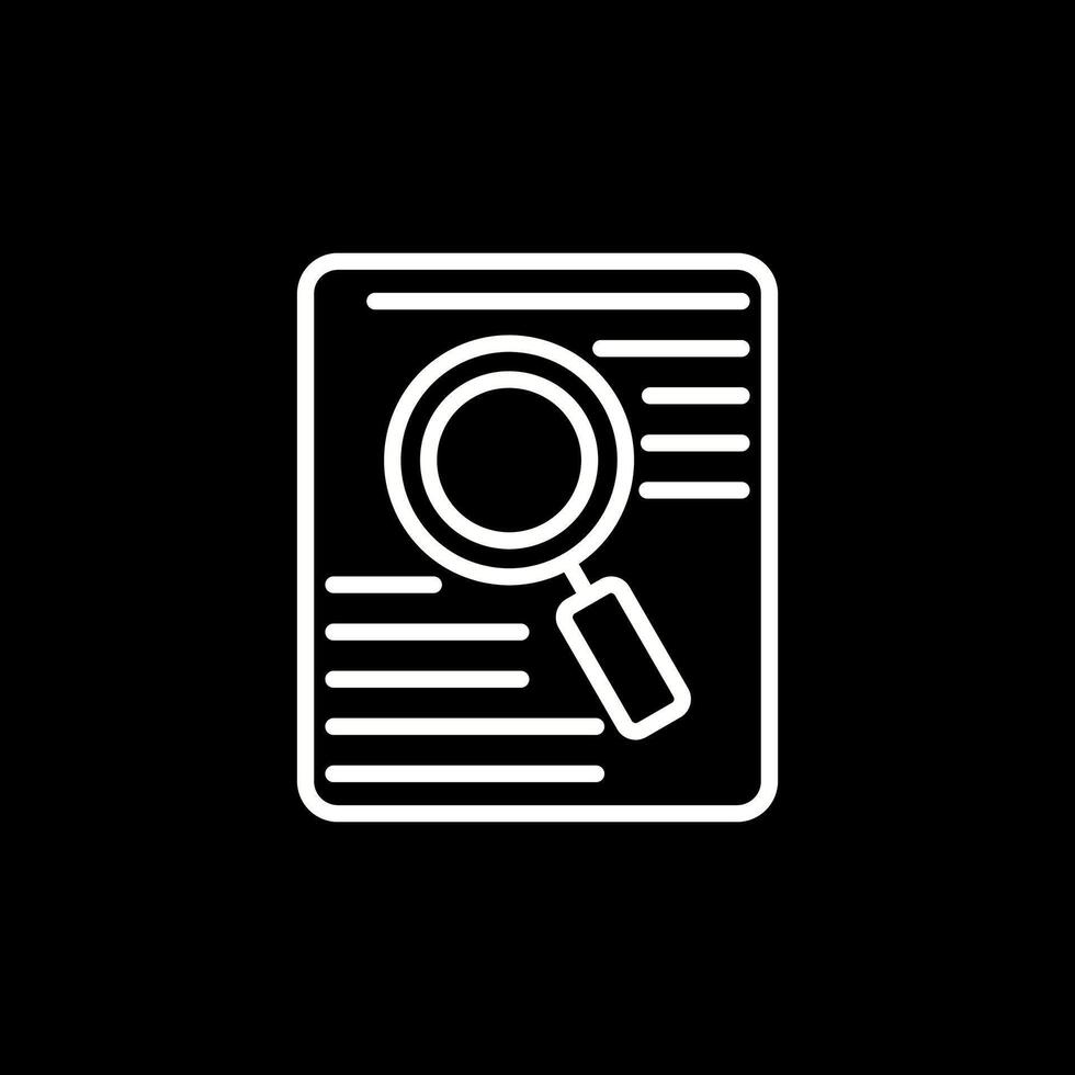 Document Search Vector Icon