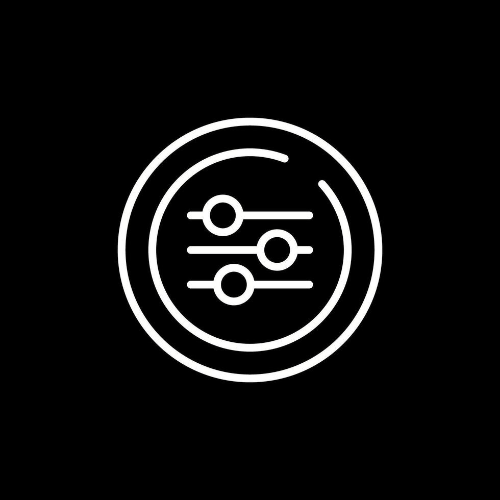 Equalizer Circle Vector Icon