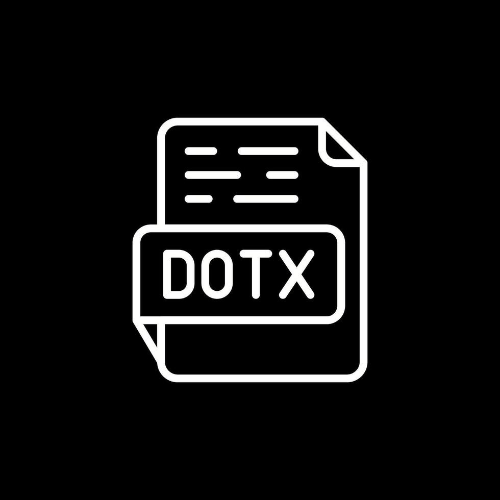 DOTX Vector Icon