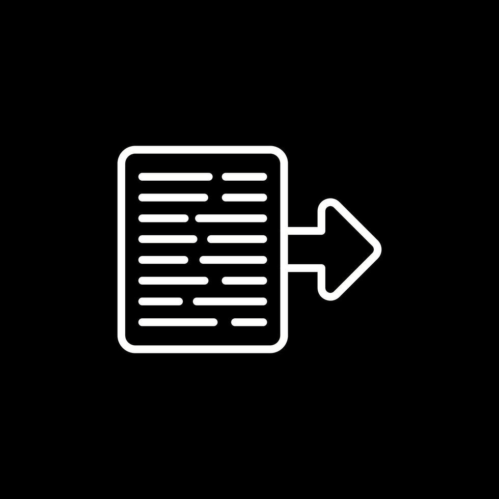 Document Export Vector Icon