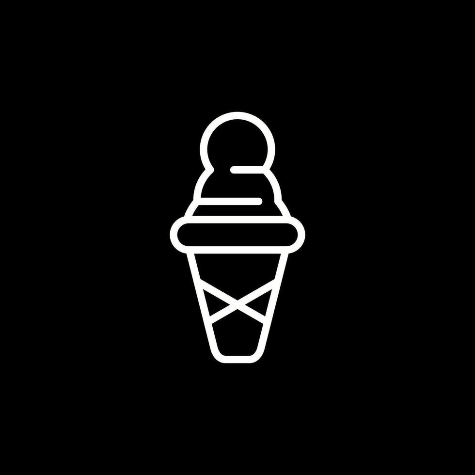 icono de vector de helado