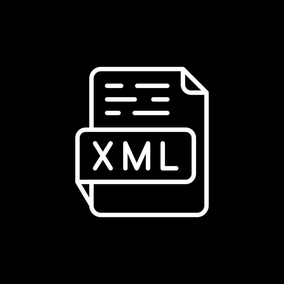 icono de vector xml