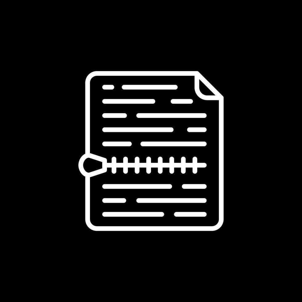 Zip File Vector Icon