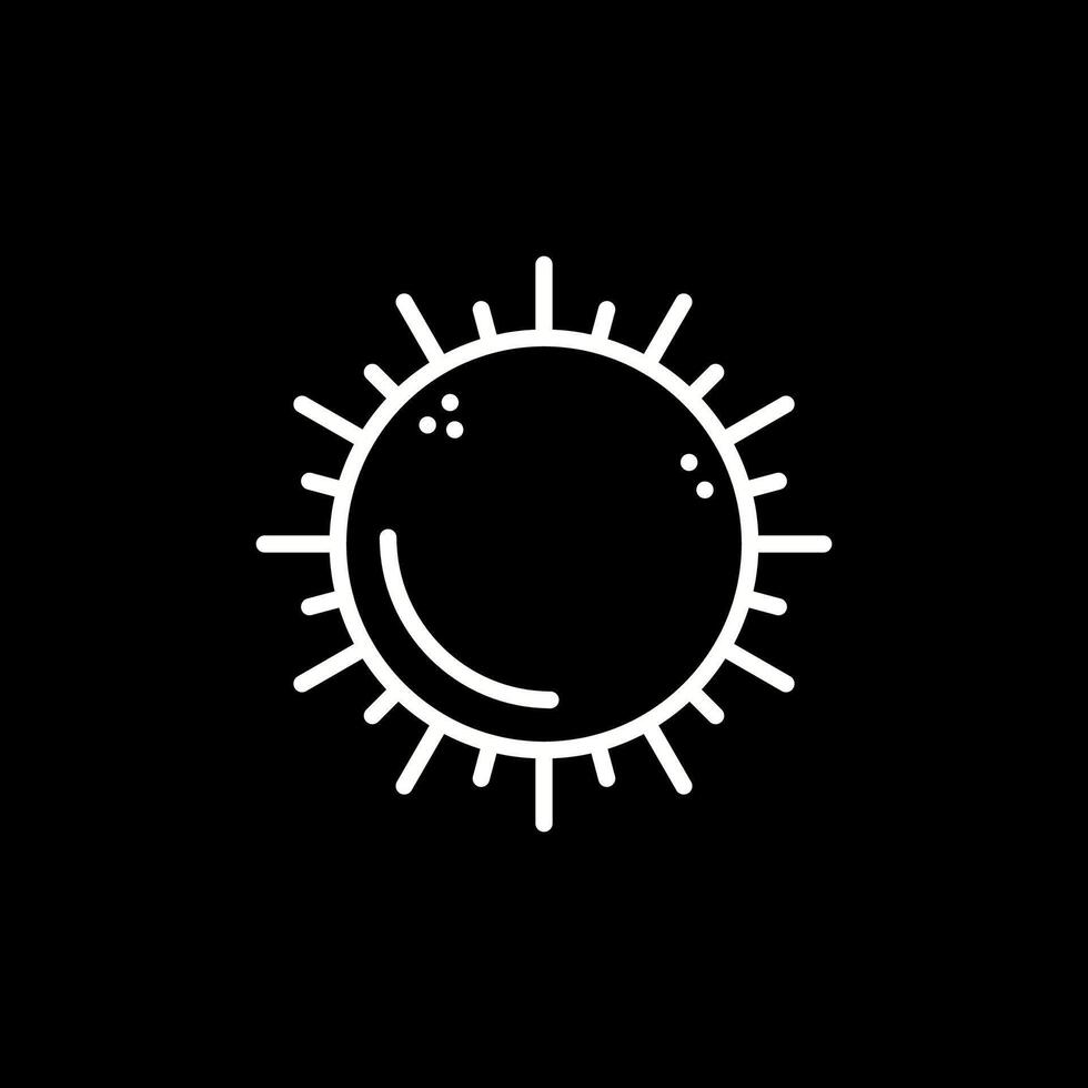 icono de vector de sol