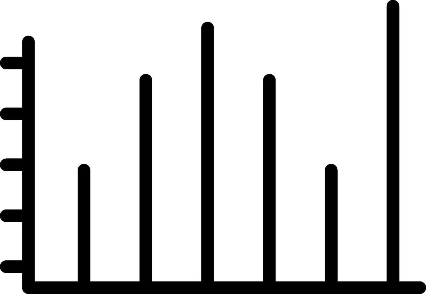 icono de vector de estadísticas