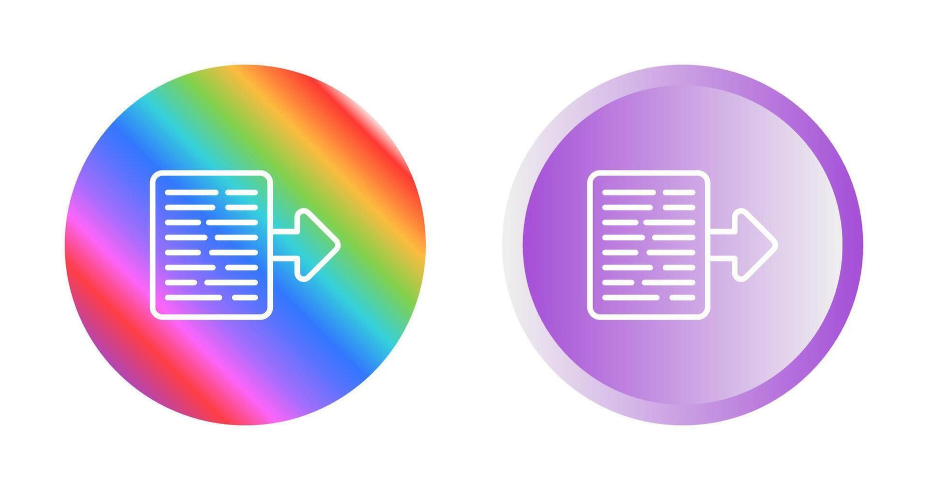 Document Export Vector Icon