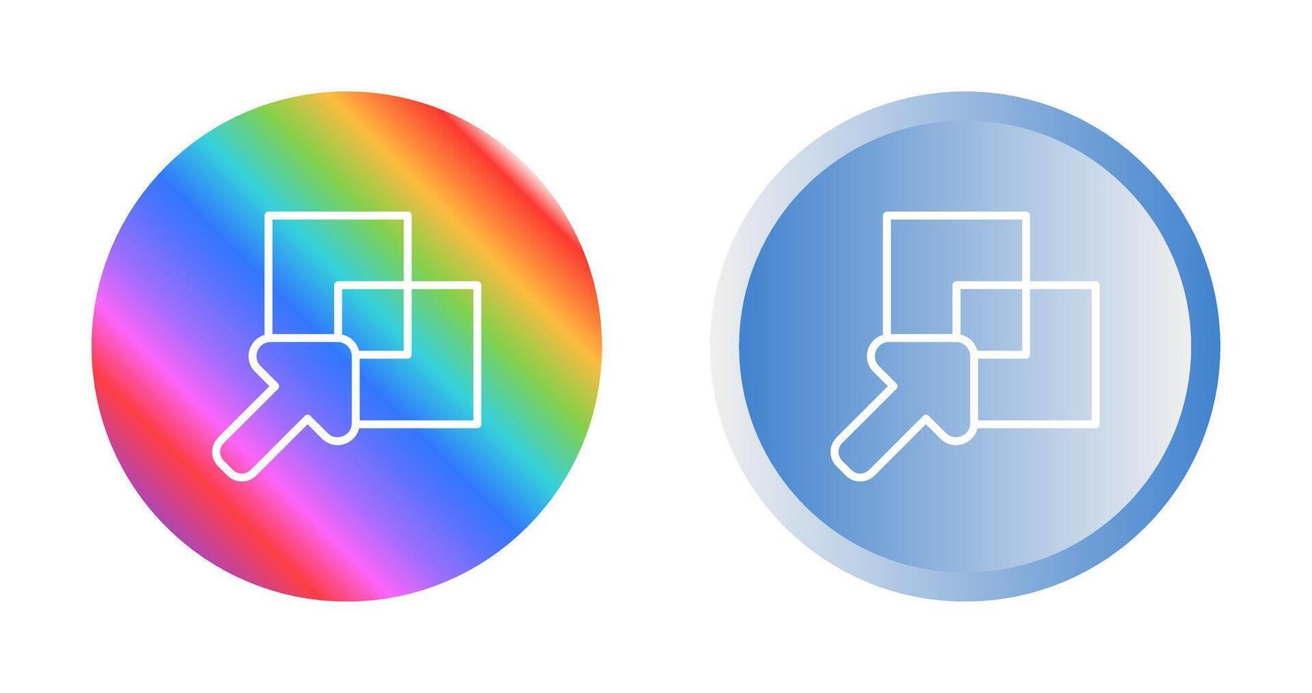 Overlap Vector Icon