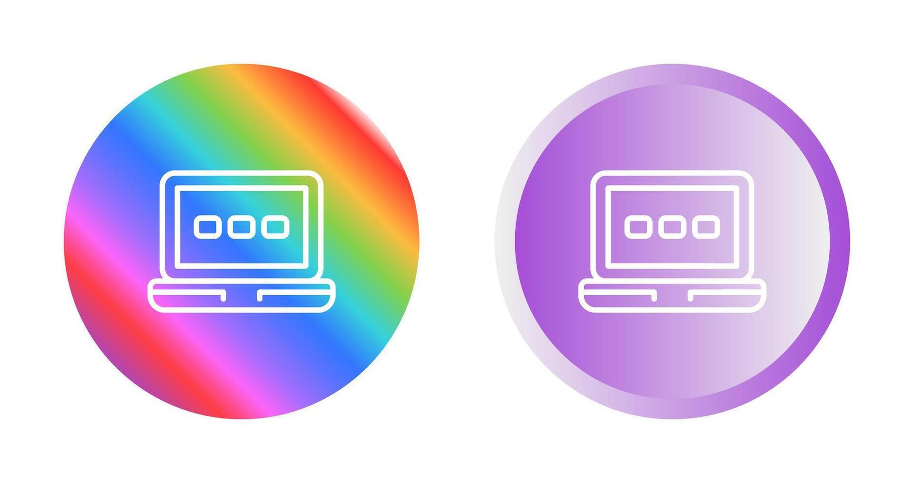 icono de vector de laptop