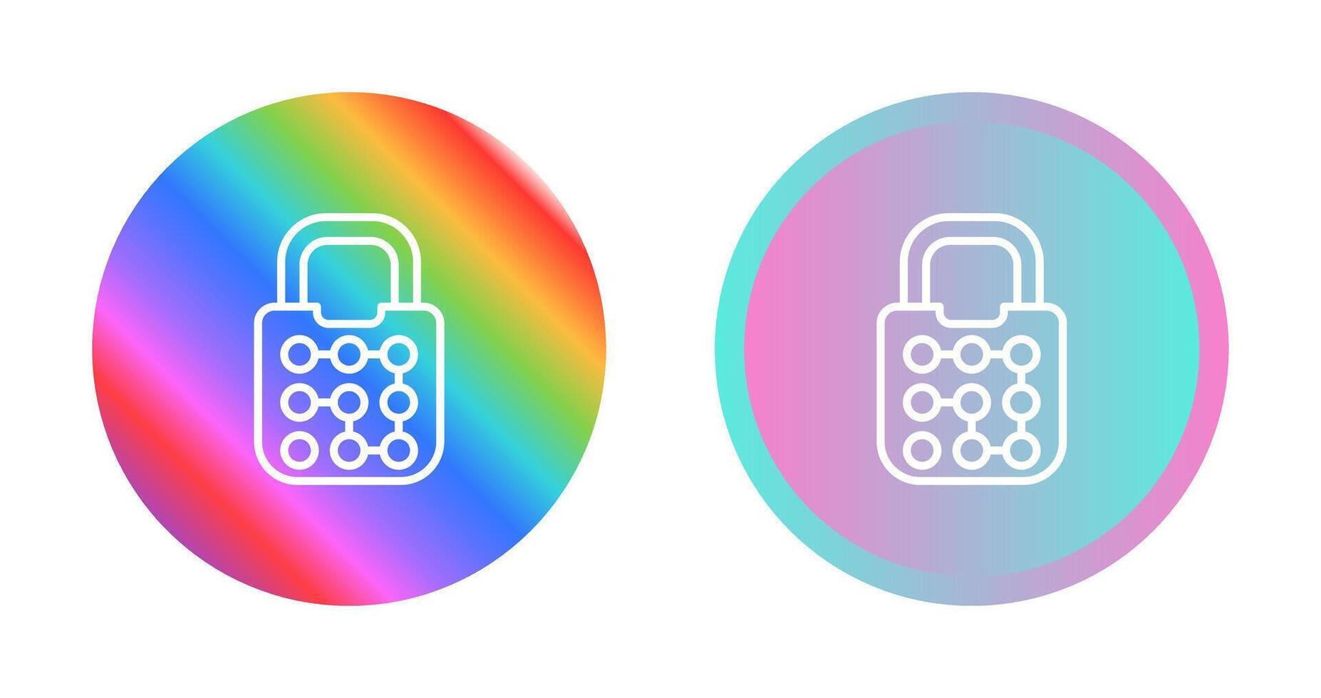 Pattern Lock Vector Icon