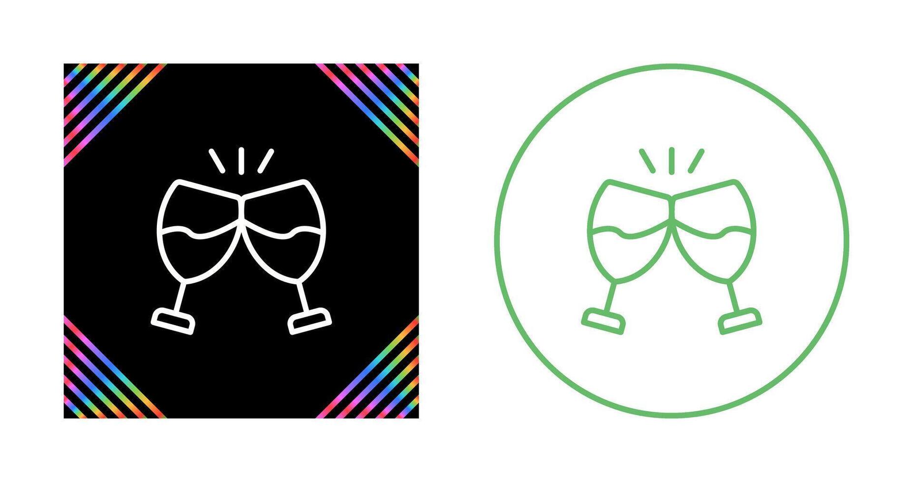 Champagne toast Vector Icon