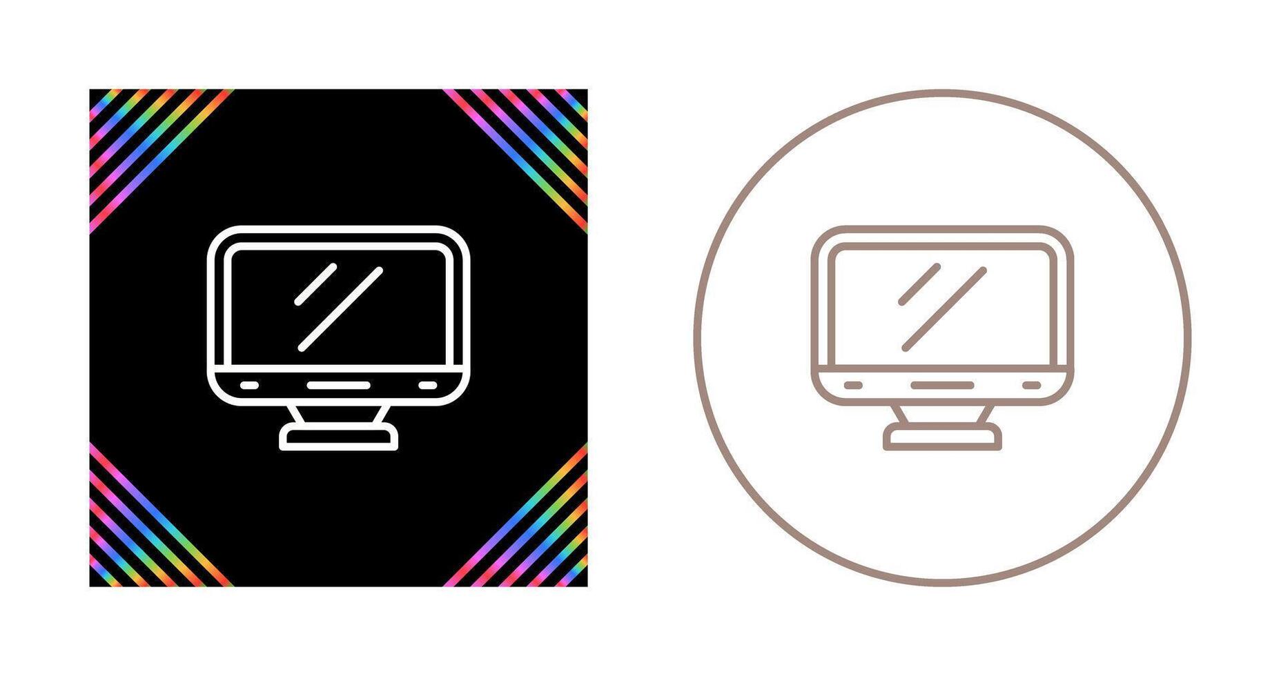 Desktop Computer Vector Icon