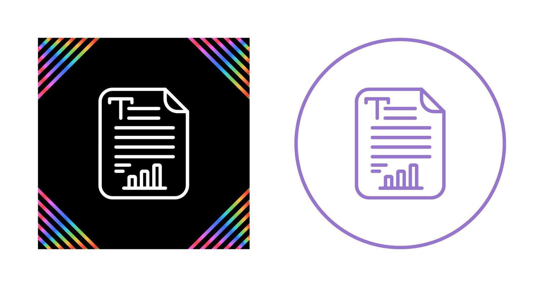 Text Analytics Vector Icon