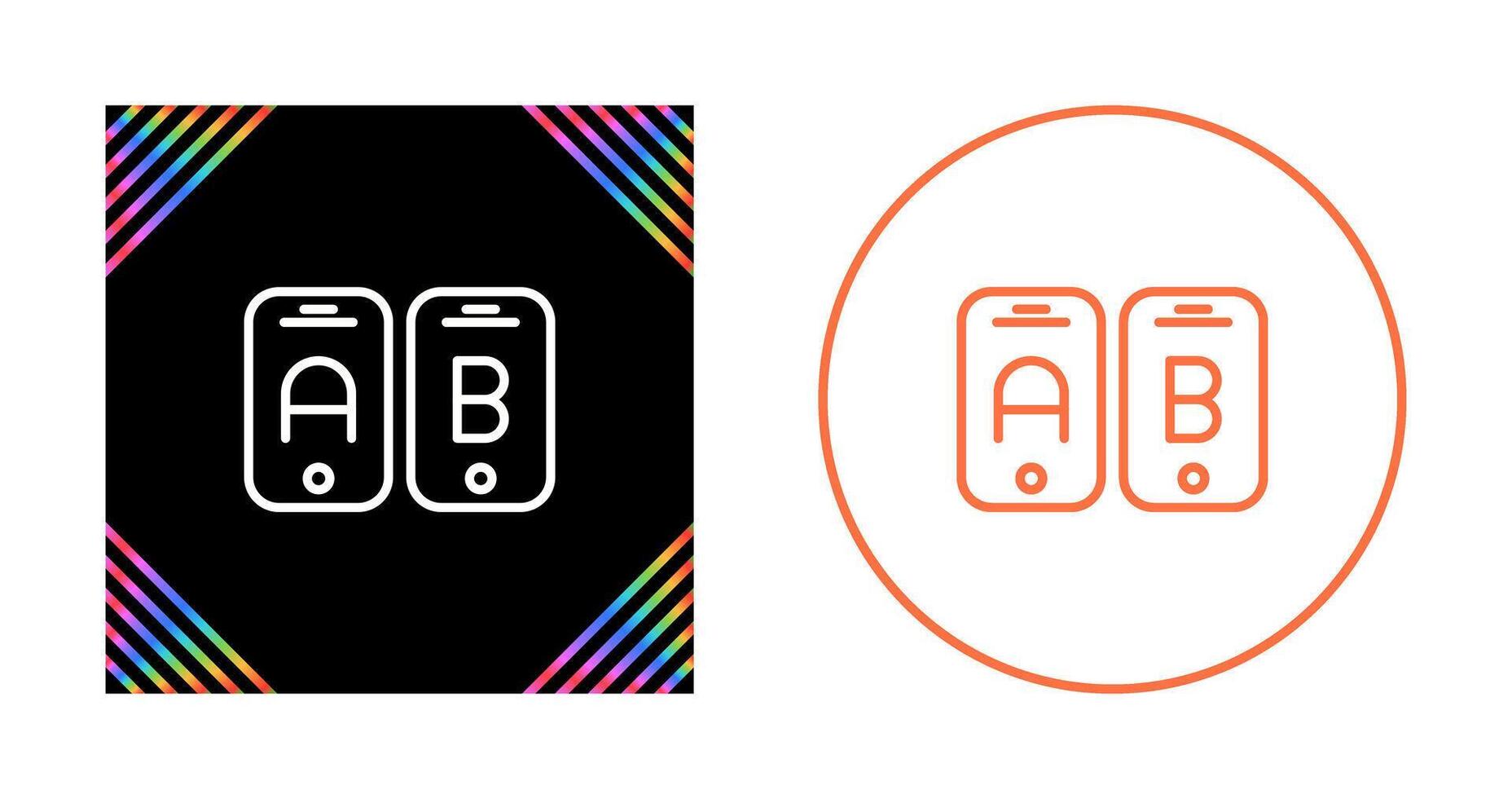 A B Testing Vector Icon