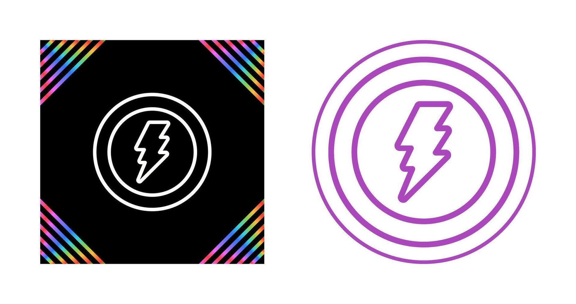 Lightning bolt Vector Icon