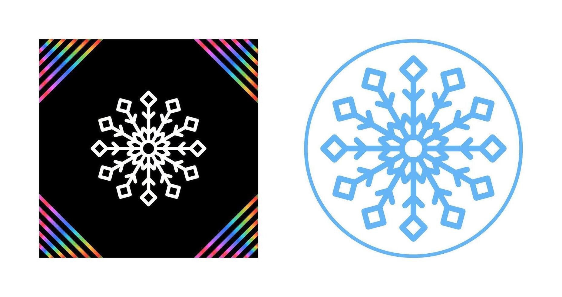 icono de vector de copo de nieve