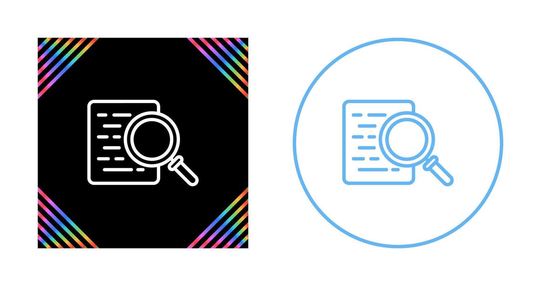 Document Search Vector Icon