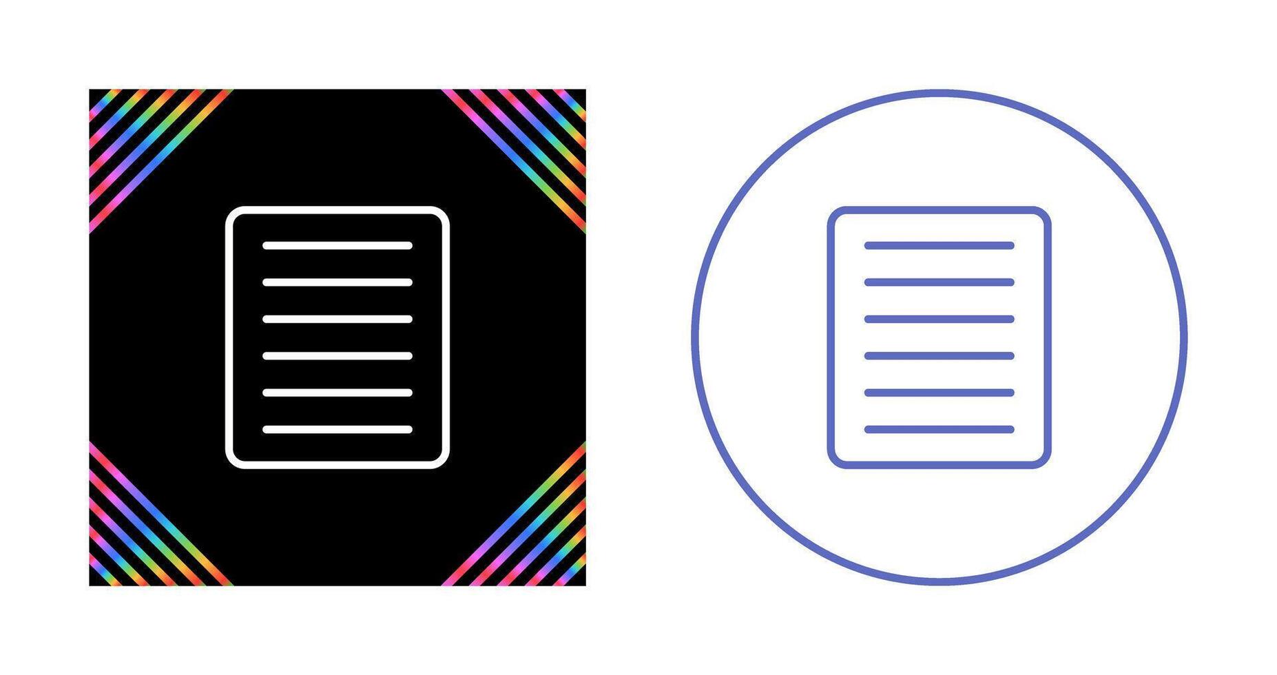 Document Align Justify Vector Icon