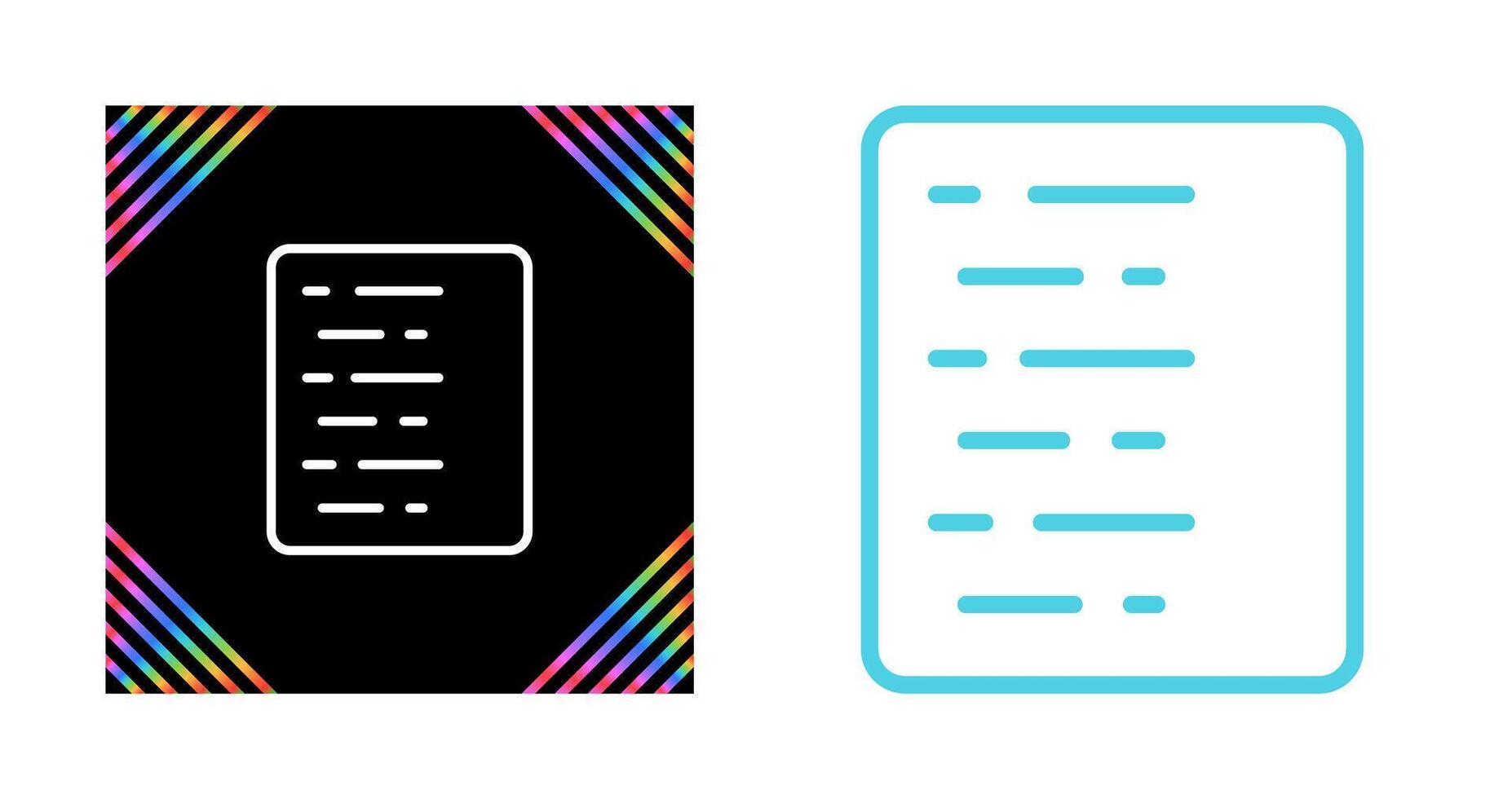 Document Align Left Vector Icon