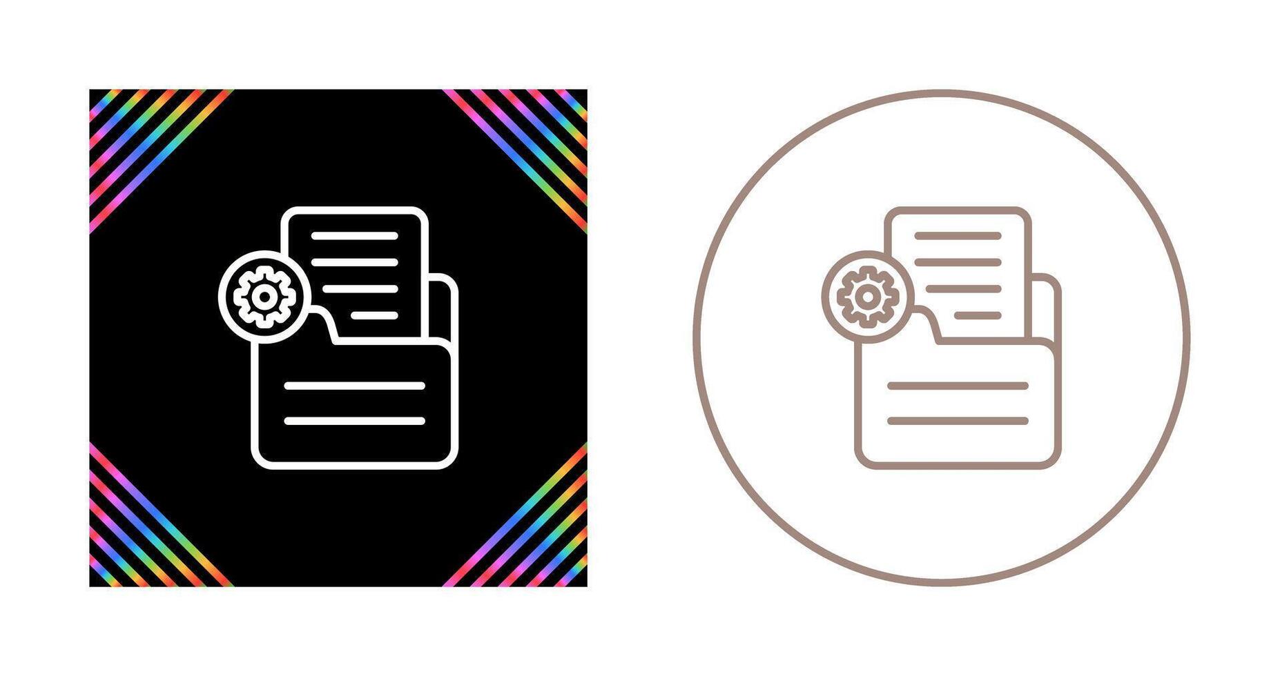 Document Settings Vector Icon