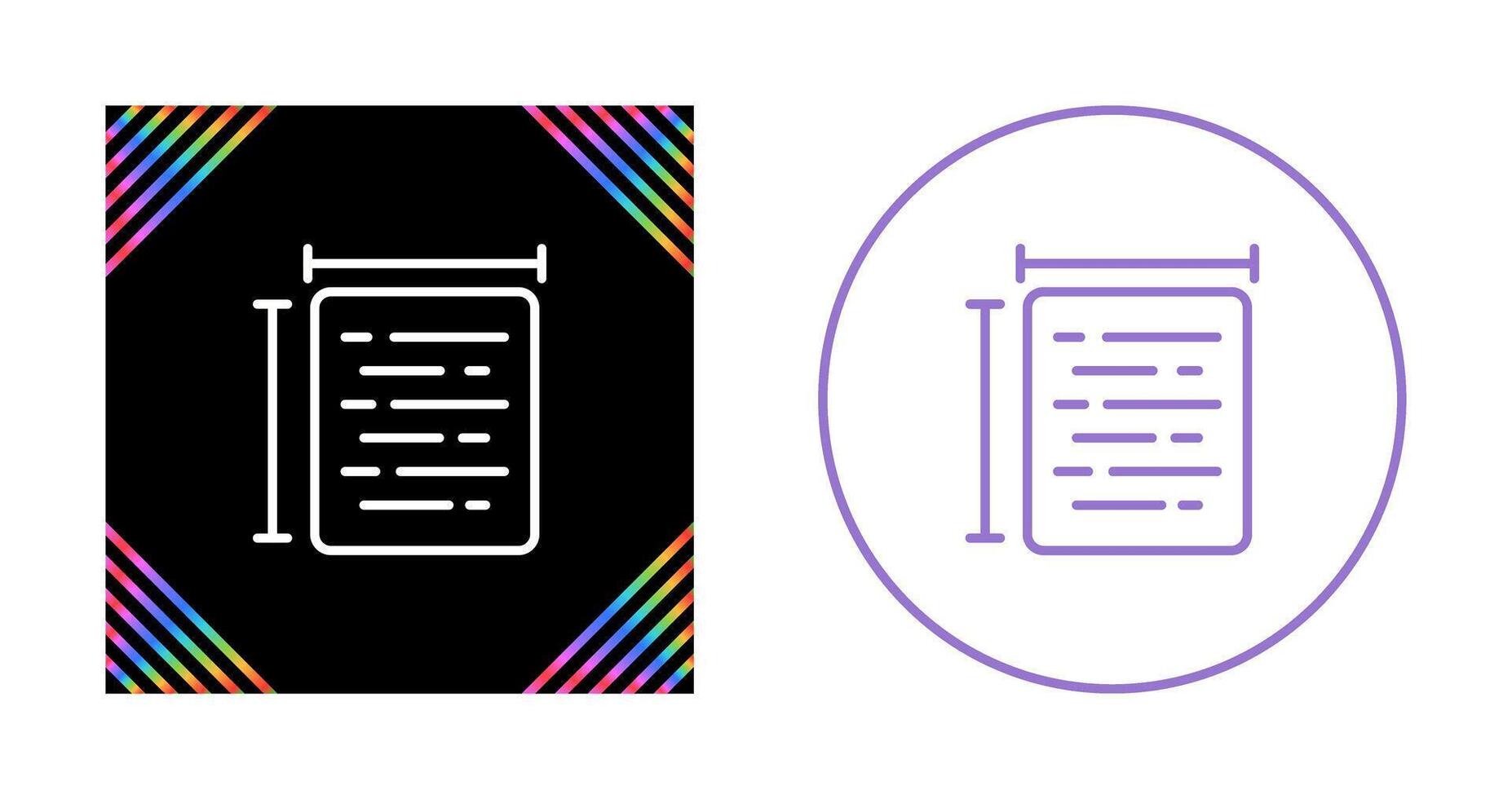 Document Size Vector Icon