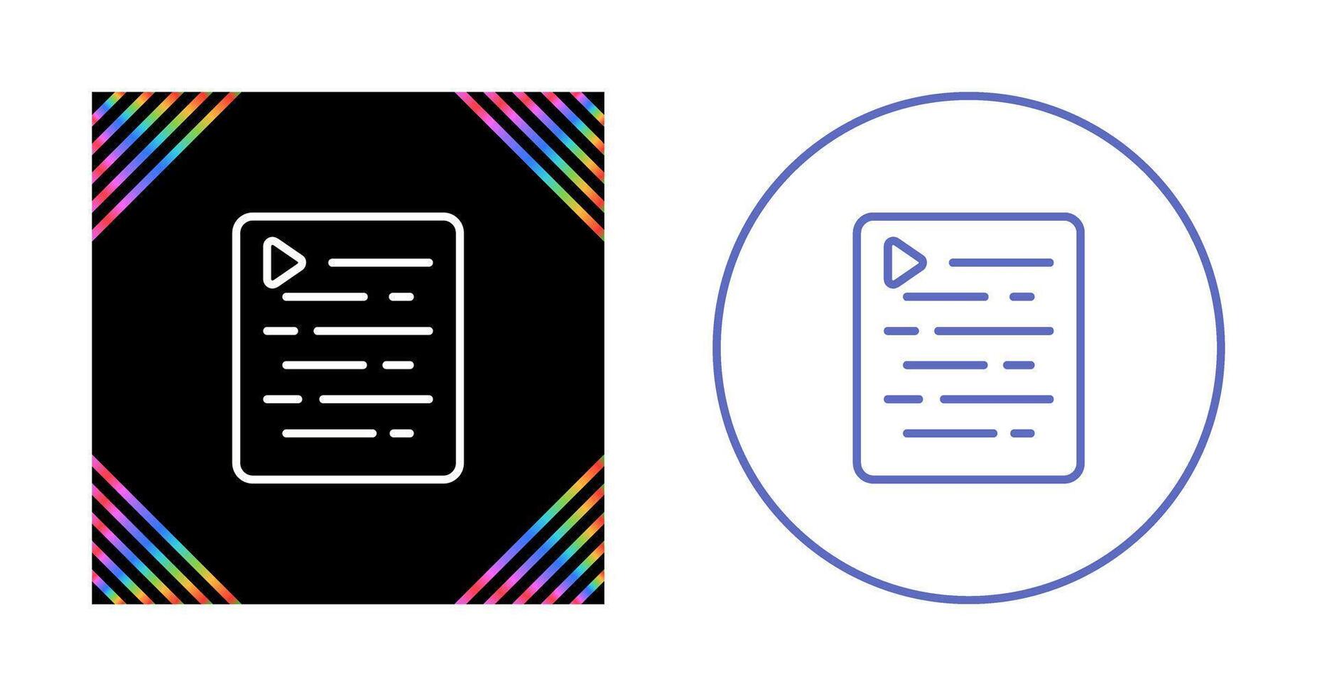 Document Indent Vector Icon