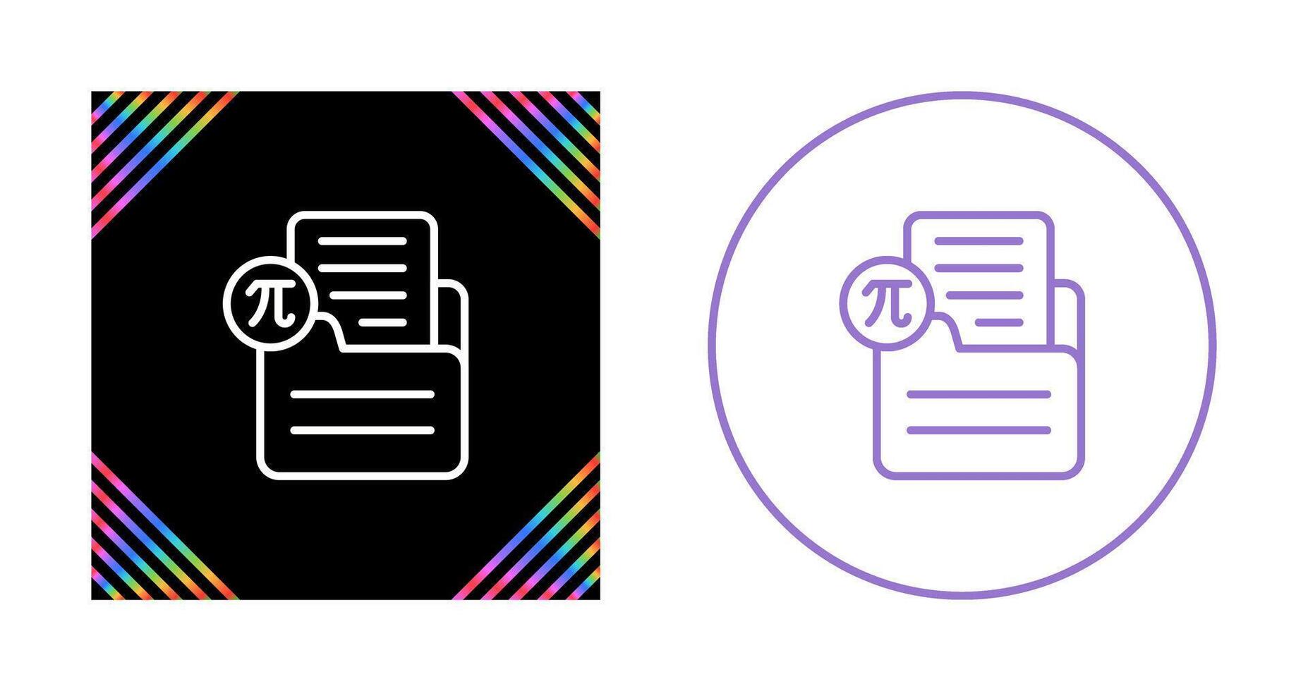Document Insert Formula Vector Icon