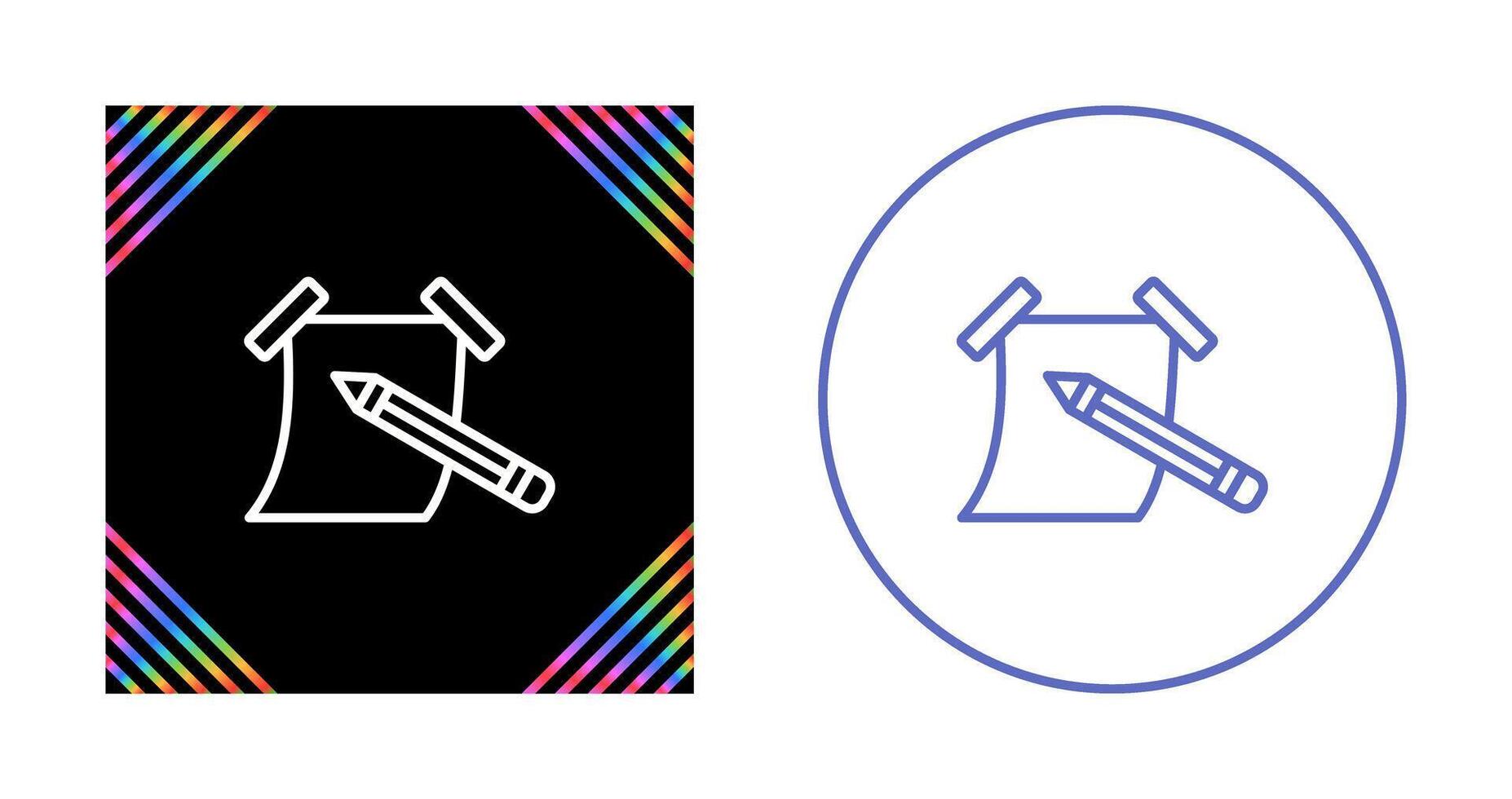 Sticky note with pencil Vector Icon