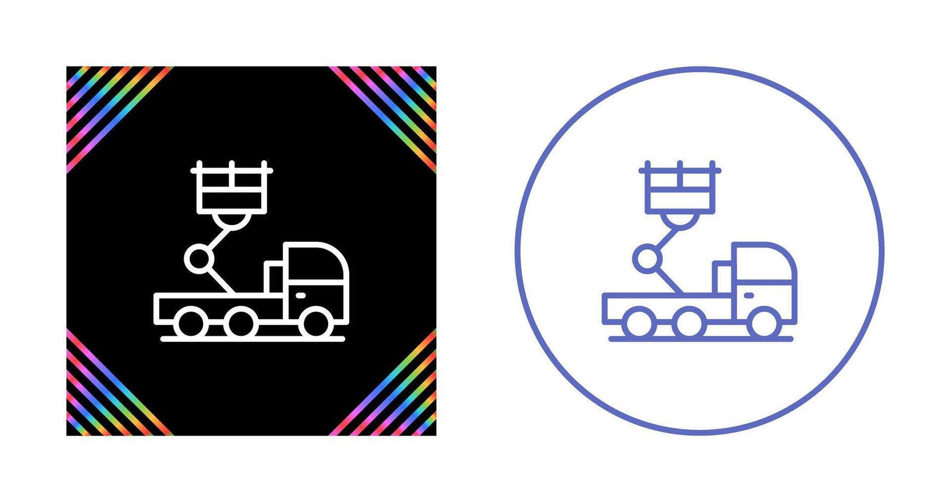 Ladder Truck Vector Icon