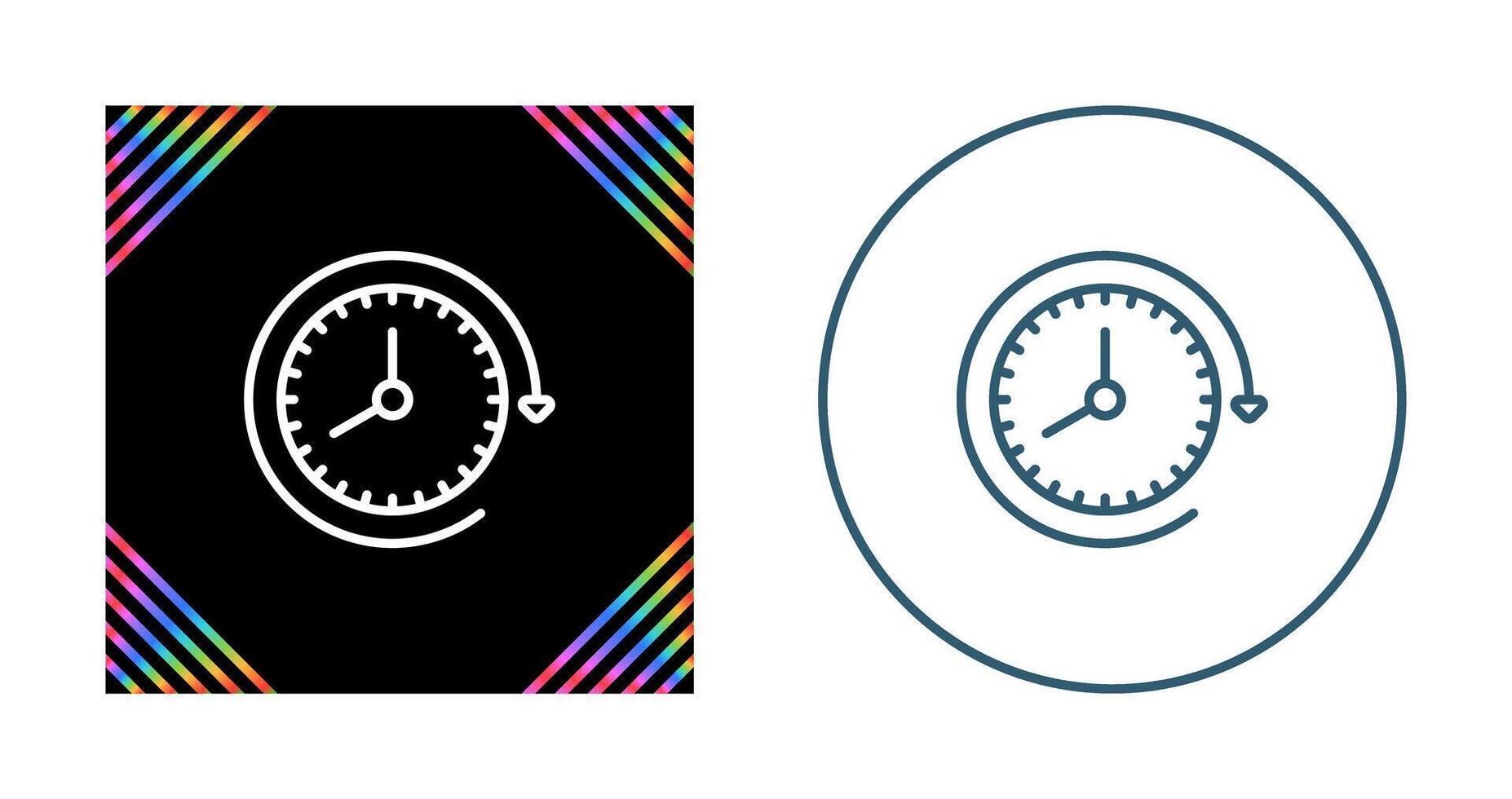 Clock with arrow Vector Icon