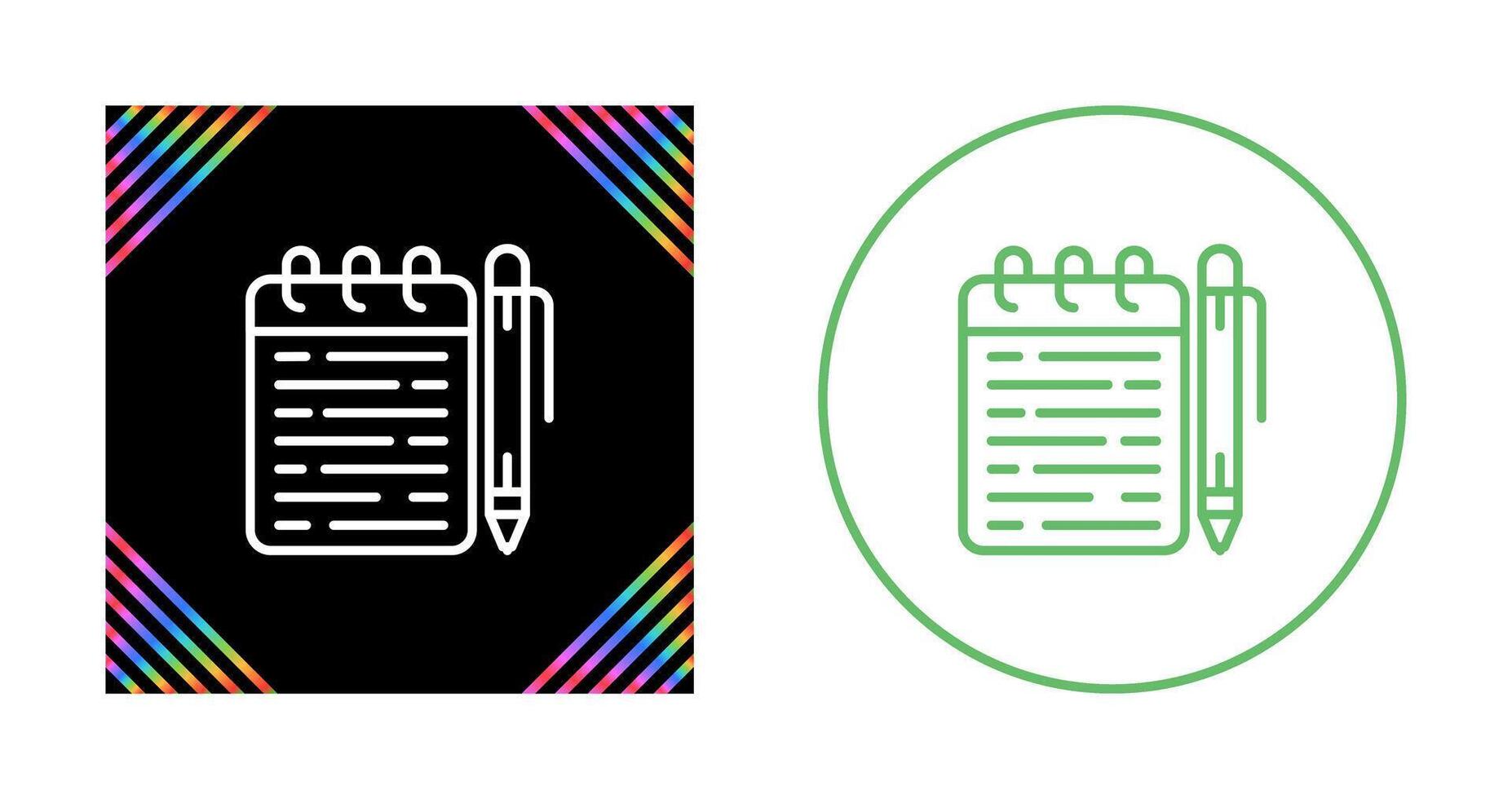 Memo pad Vector Icon