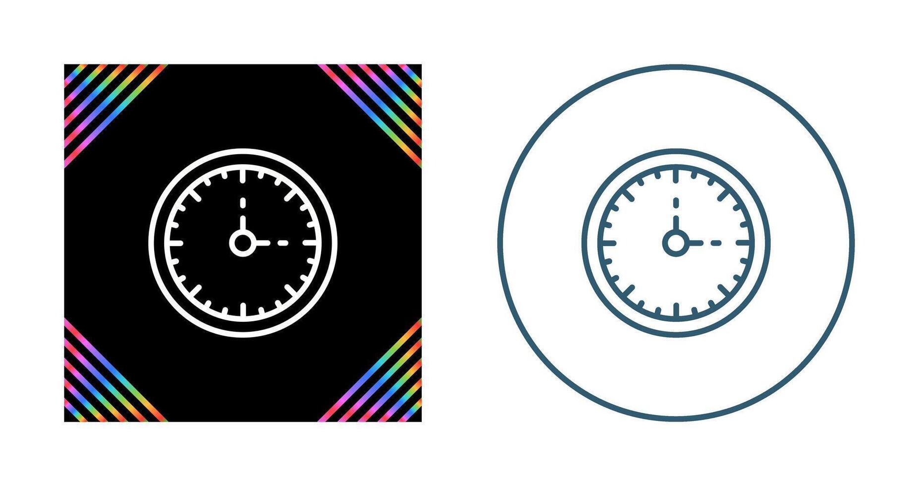 Clock Three Vector Icon
