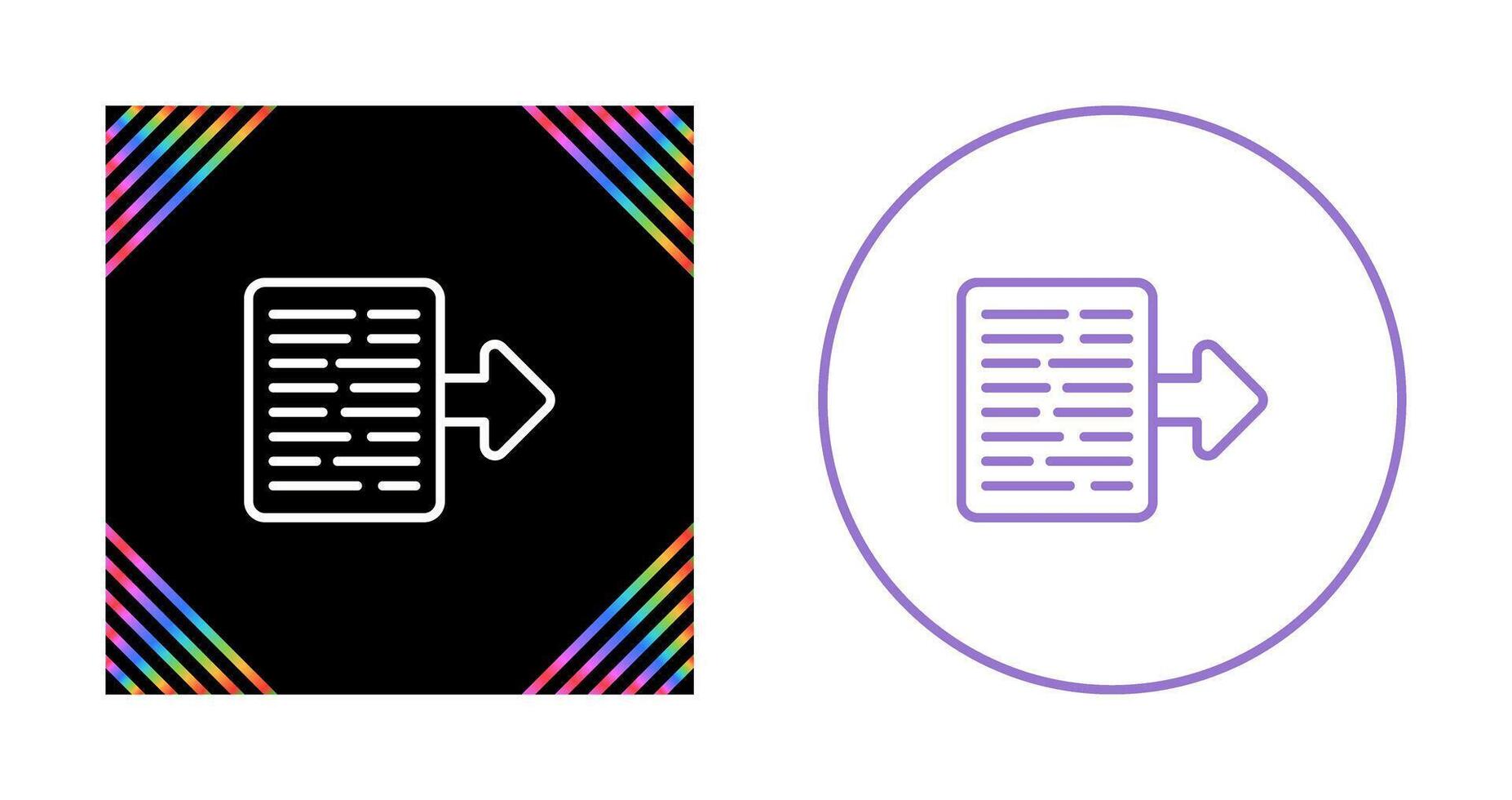 Document Export Vector Icon