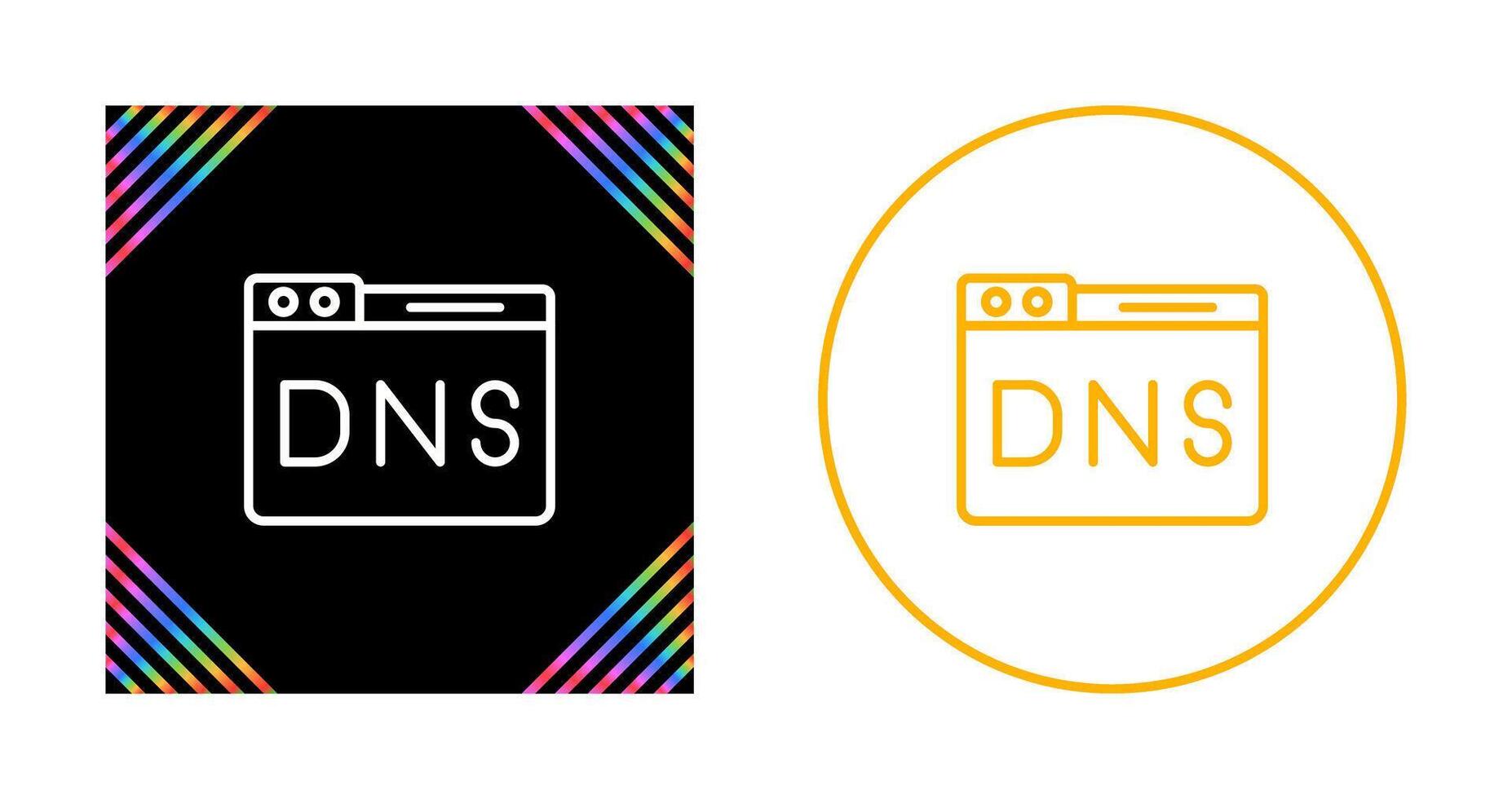 Domain DNS Management Vector Icon