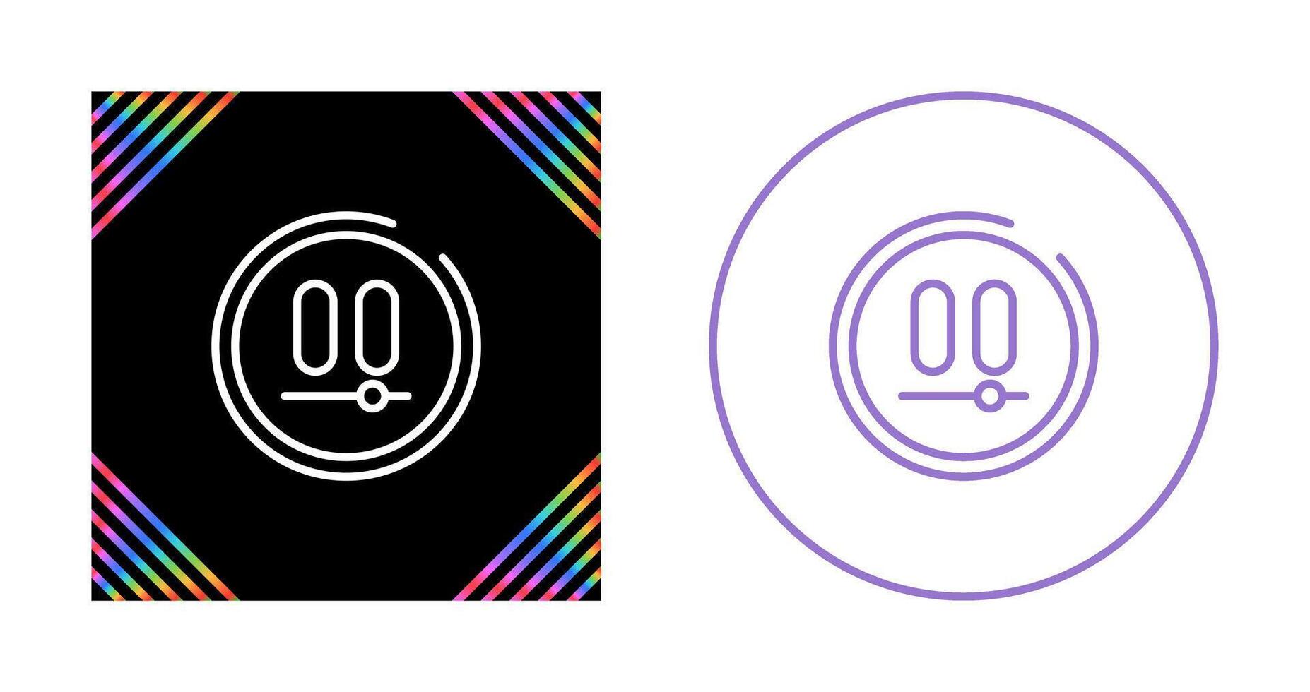 Video Pause Button Vector Icon