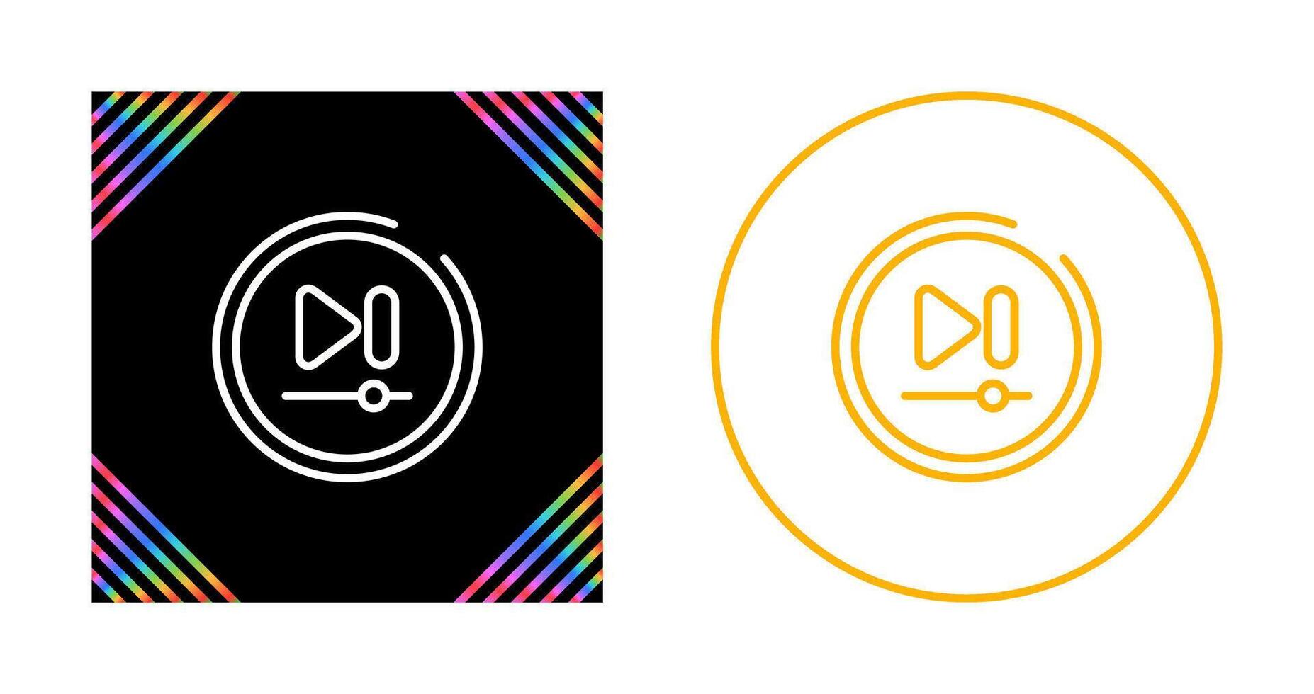 Video Next Track Button Vector Icon